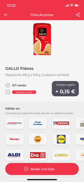 Cashback supermercados GELT APP 