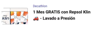 Repsol 1 Mes Lavado GRATIS a Presión